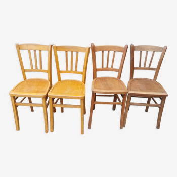 Lot 4 chairs Luterma vintage bistro