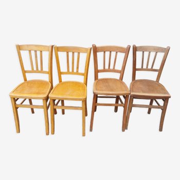 Lot 4 chaises Luterma bistrot vintage