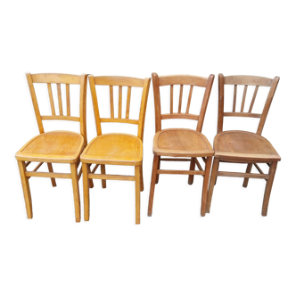 Lot 4 chairs Luterma vintage bistro