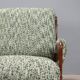 Paire de fauteuils vintage en bois et tissu, design, Italie, années 1960