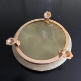 Marble and brass ashtray