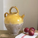 Crucible in glazed earthenware
