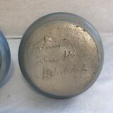 Pair of Betschdorf Schmitter ceramics bougeoirs