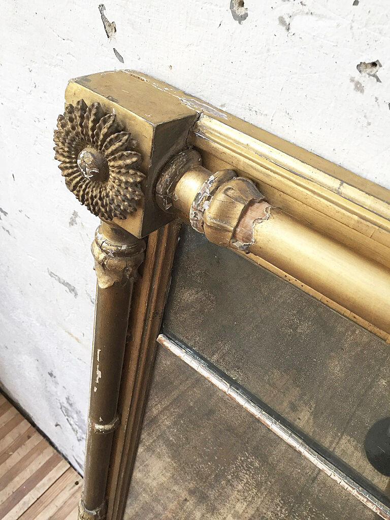 18th century mercury mirror 119x56cm