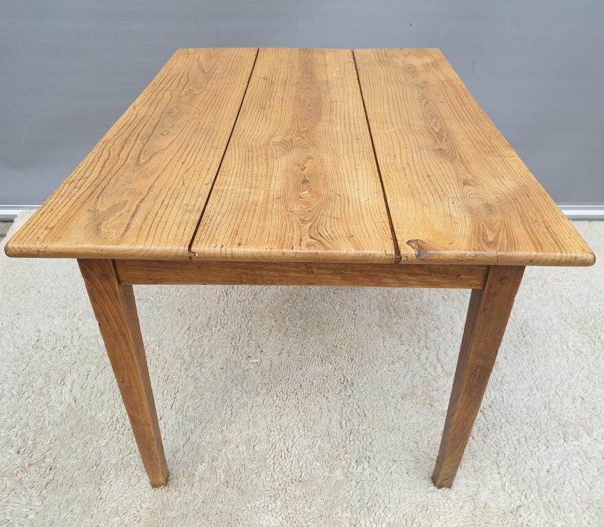 Desk table Oak knotted 1925 false drawer
