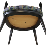 Black bar chair with cushion 'Delmenhorst' Black bar chair with cushion 'Delmenhorst' Black sp