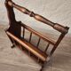 Porte-revues en bois vintage