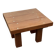 Table basse en bois brutaliste