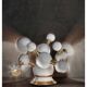 Brass and steel table lamp