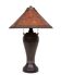 Vintage Dirk van Erp Style Arts & Crafts Copper & Mica Table Lamp 20th Cent