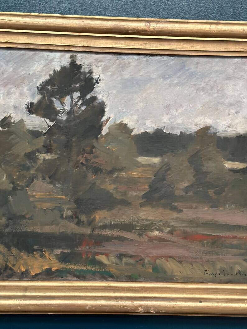 Original Swedish Oil on Canvas – "Landscape" by Tornqvist – Signed – Dated 1932 – Framed