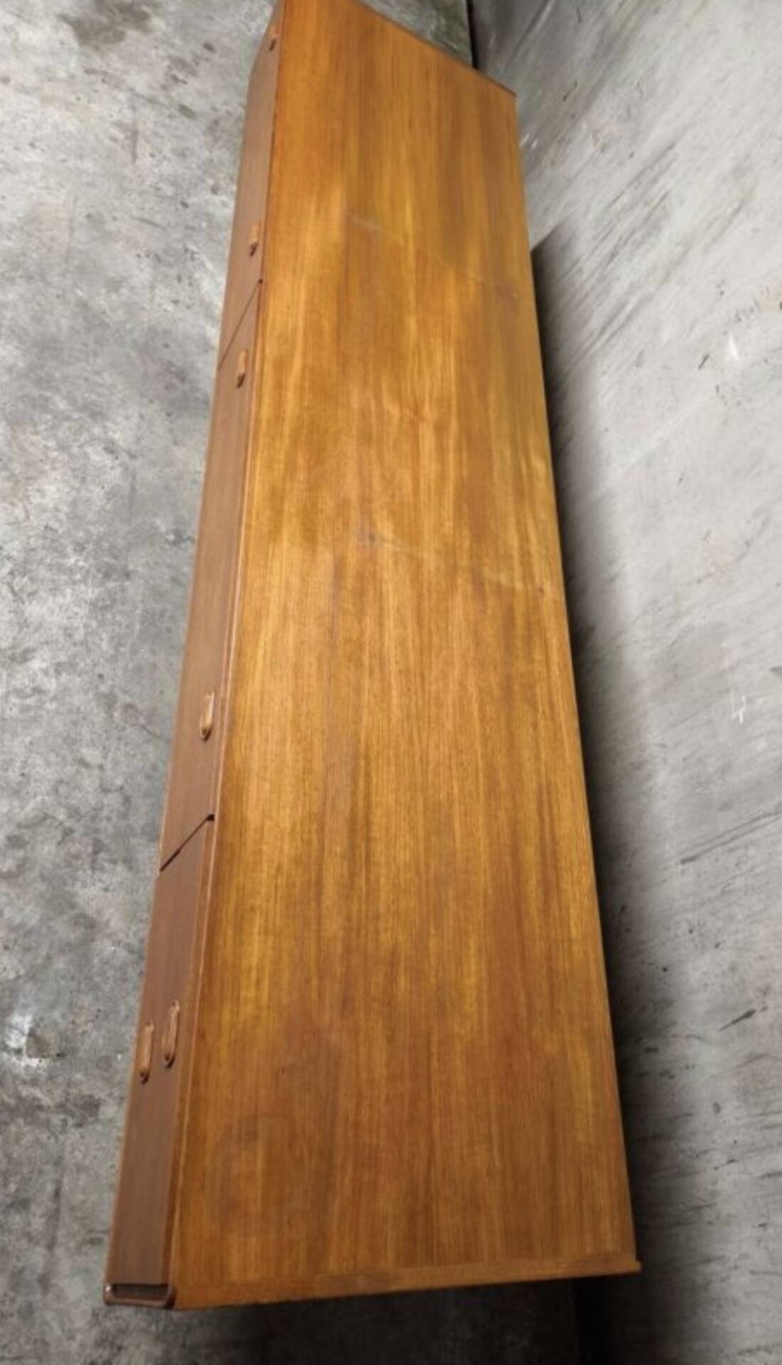 Vintage Scandinavian teak sideboards from the 1970s.