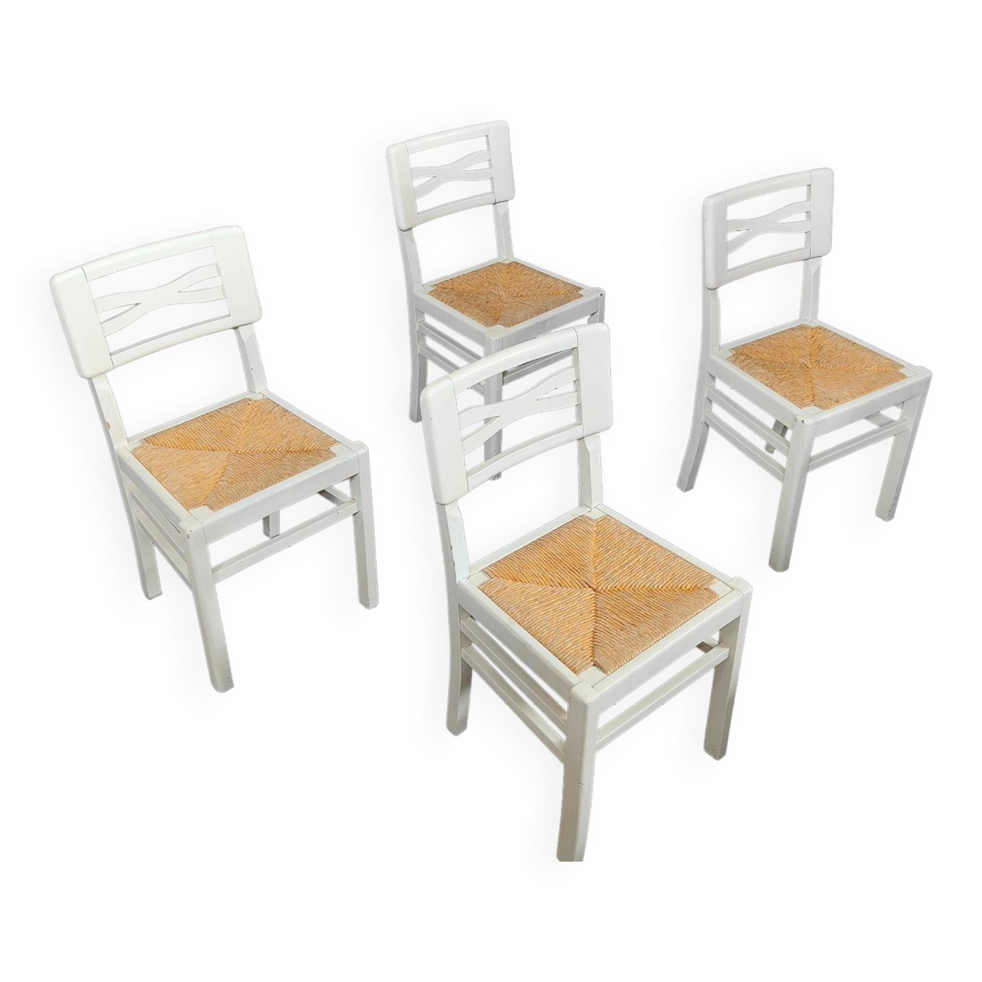 4 chaises blanche