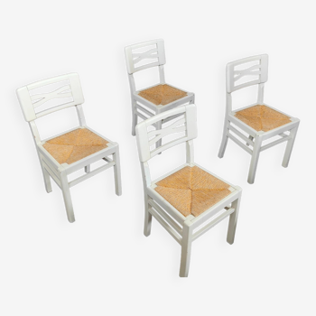 4 chaises blanche