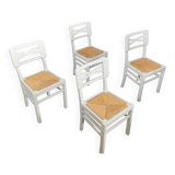 4 chaises blanche