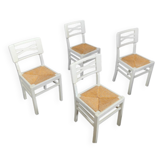 4 chaises blanche