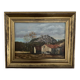 Oil on canvas by C. Theron Cordes-sur-Ciel Tarn 1991