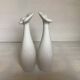 Duo de vases soliflores en forme de quille