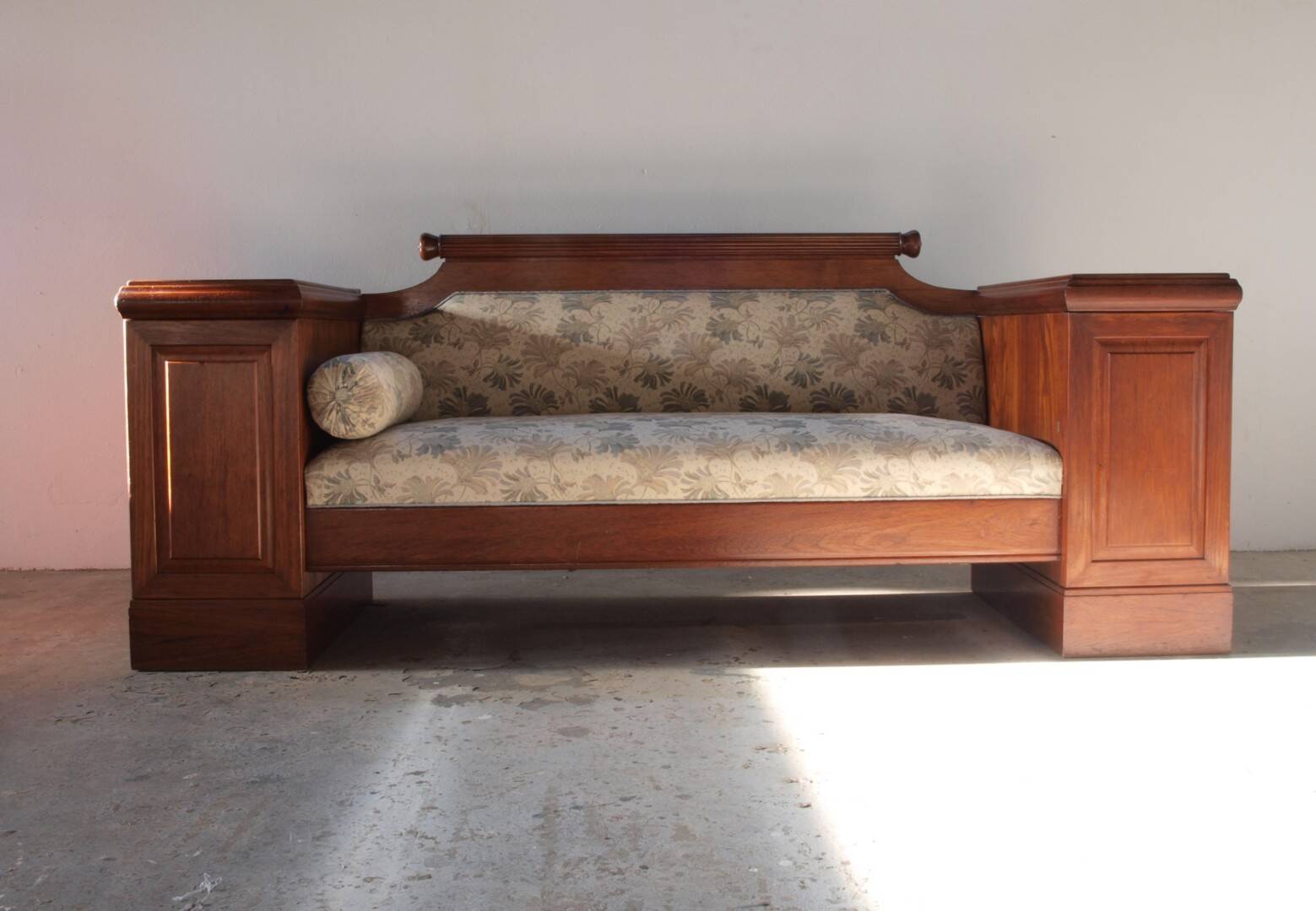 Vintage Oak Sofa / Couch, Antique Empire Danish Craftmanship 1880-1910s
