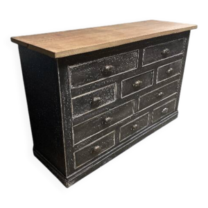ancien meuble à 10 tiroirs