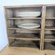 Vintage wooden lockers with compartments