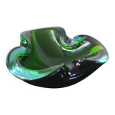 Trilobed Murano glass Sommerso green ashtray and pocket tray – BM Murano