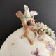 19th century egg-shaped porcelain box