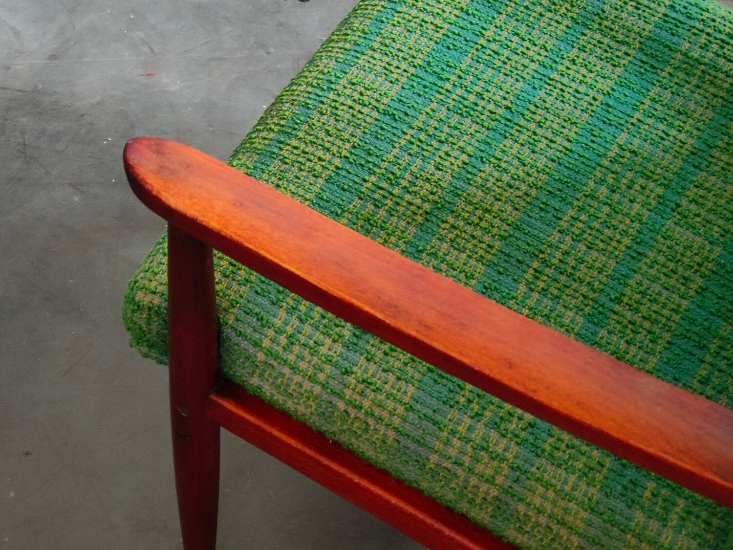 Pair of green armchairs by Jiri Jiroutek for Interier Praha 1960