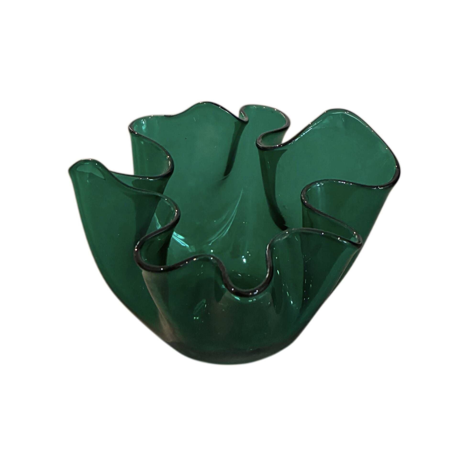 Fulvio bianconi (1915-1996), murano, vase "fazzoletto", circa 1970