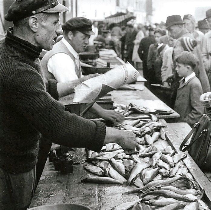 Photography, "Fischmarkt", Lubeck, 1954