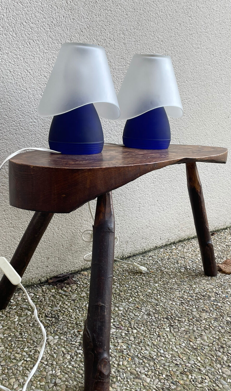 Paire de lampes Murano