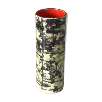 Vintage roll vase design 1950 signed