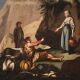 Tableau Ancien Scène Pastorale Du 18ème Siècle