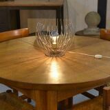 1970s chrome metal designer lamp