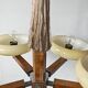 Art Deco Chandelier with 5 Arms and Round Shades from the 1930s