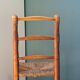 Pair of straw chairs