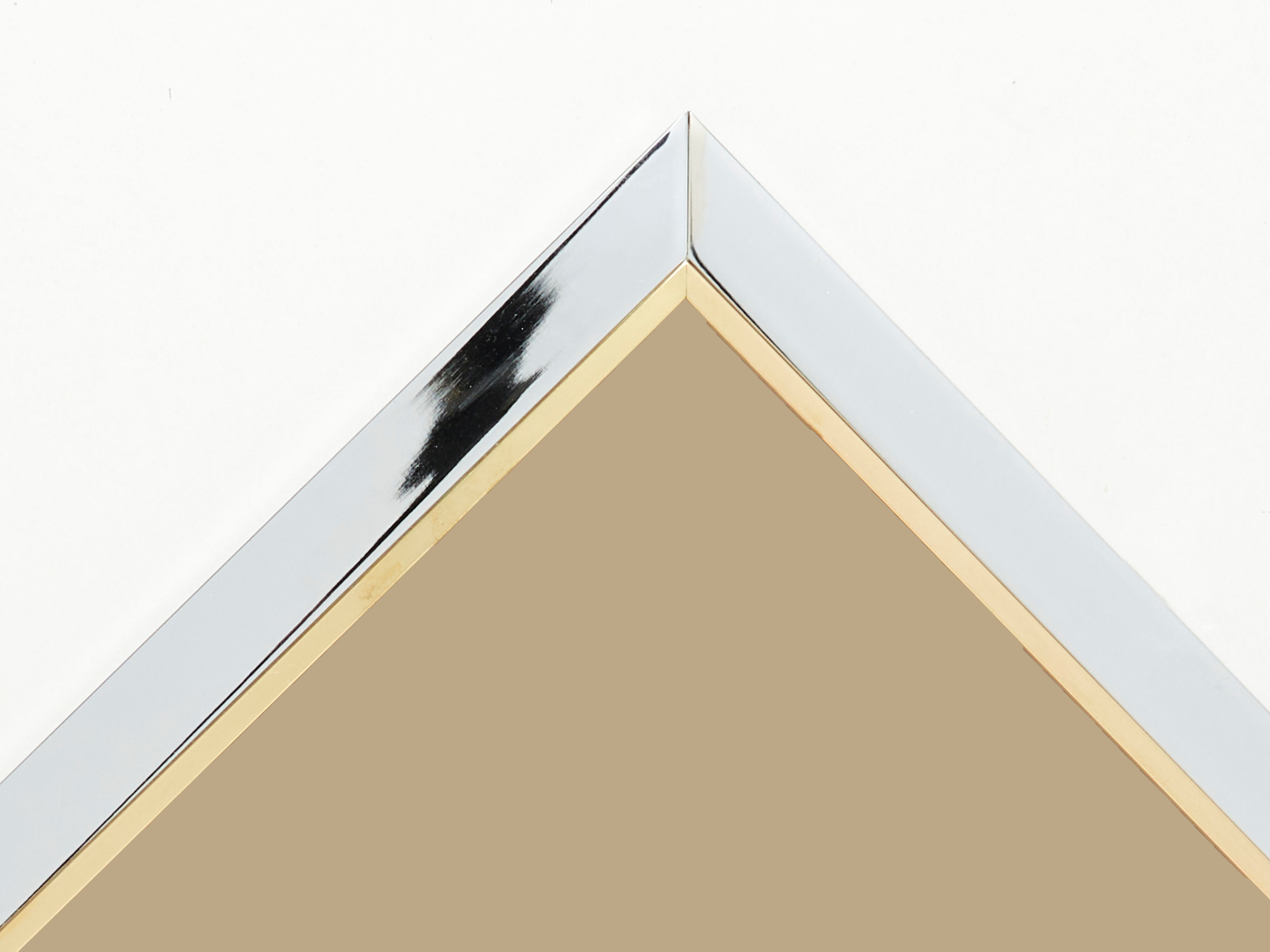 Belgo Chrome 1970 brass chrome mirror