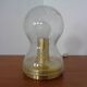 Iceglass & Brass Table Lamp from Doria Leuchten, 1960s