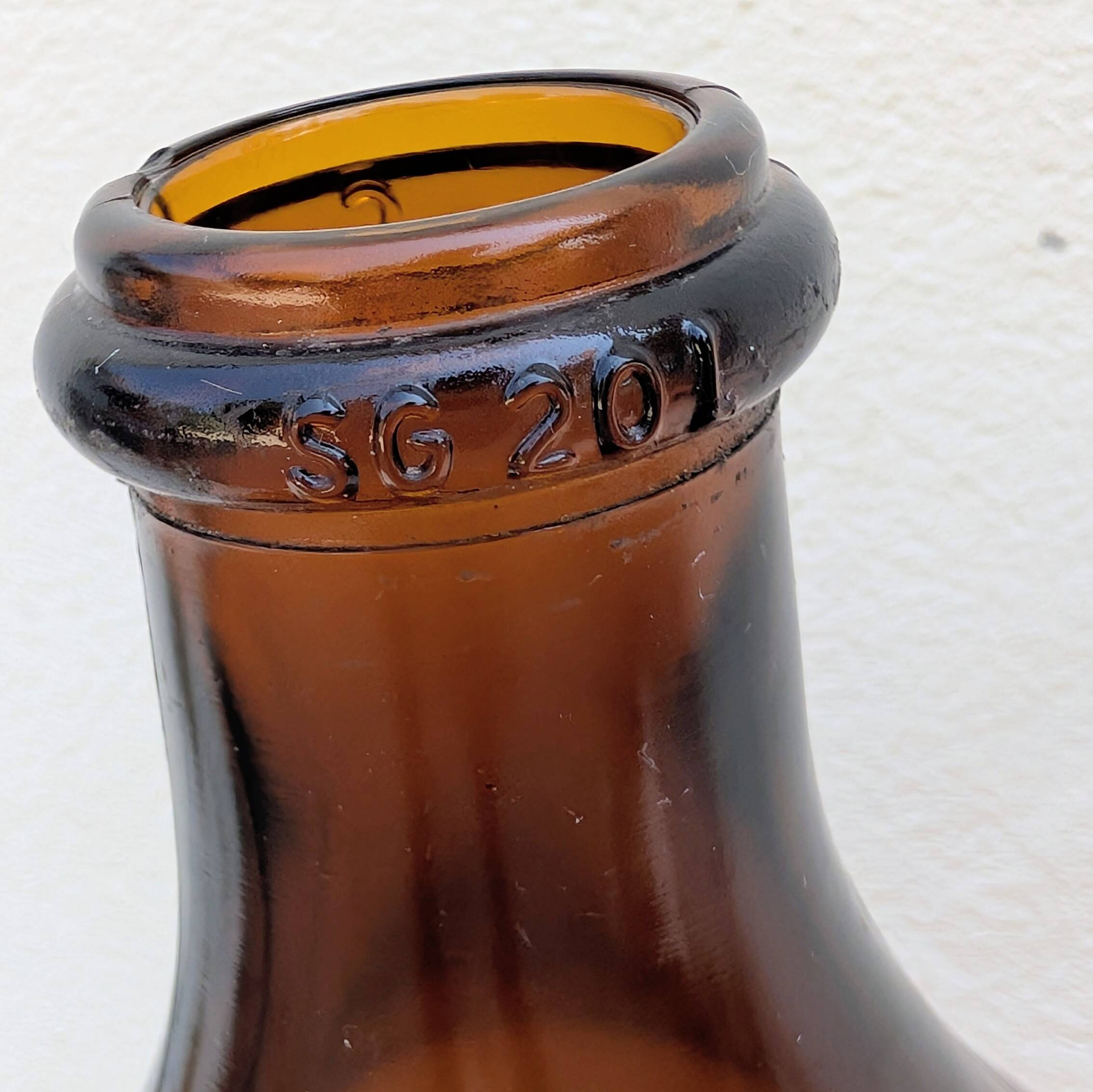 Dame-jeanne en verre ambré - 20 litres