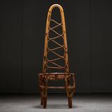 Bamboo High Back Chair