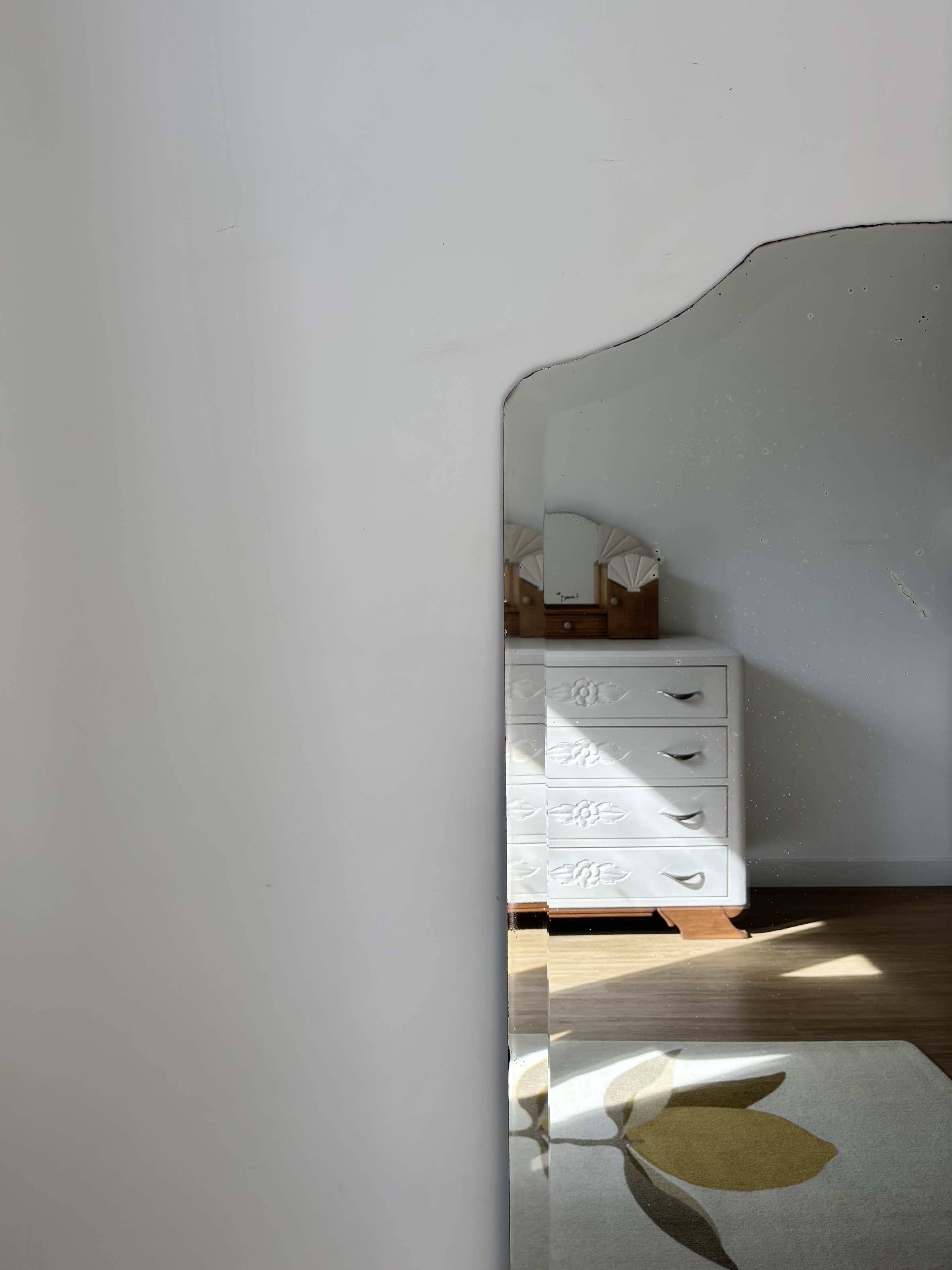 Large bevelled mirror