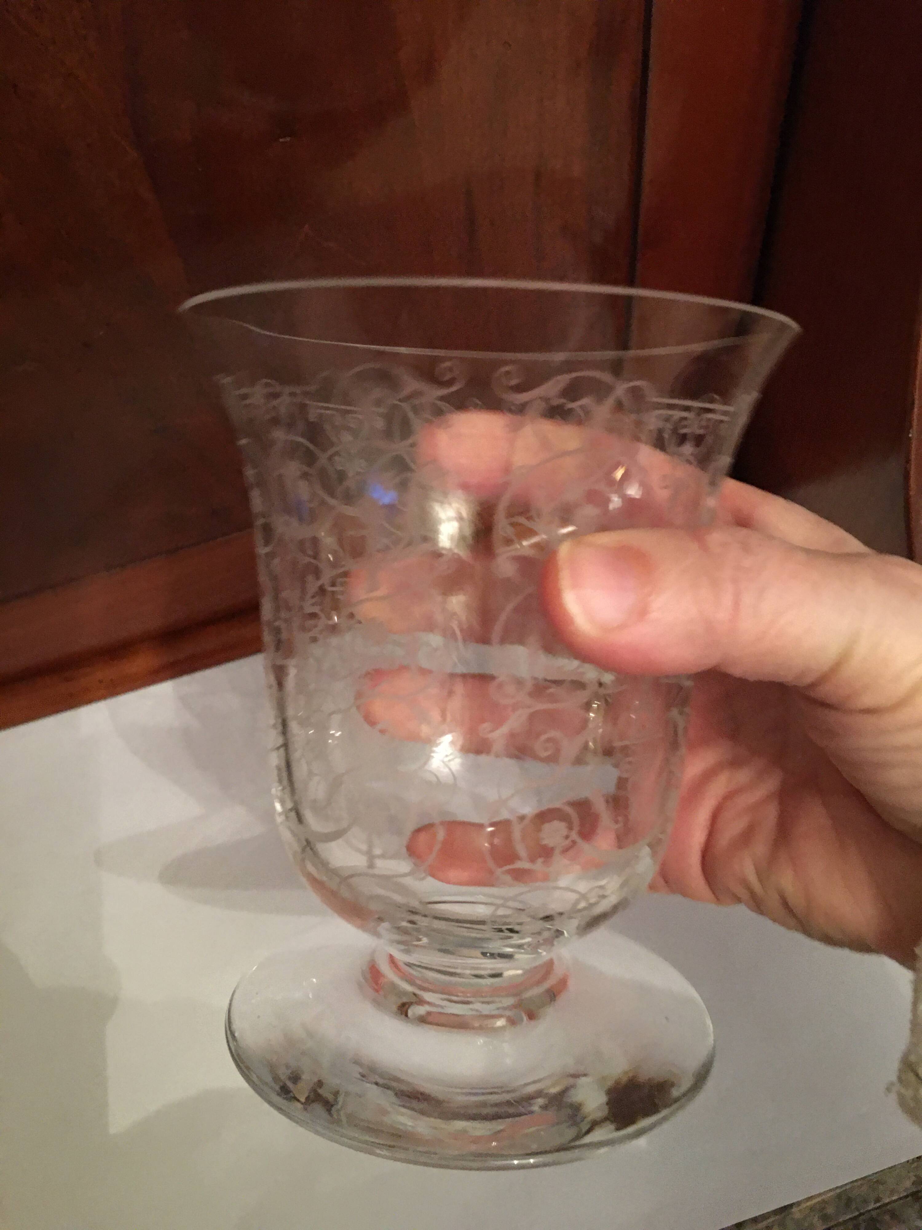 vase ancien en Cristal de Baccarat