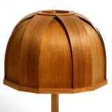 1970s Swedish pine bent veneer table lamp by GB Solbackens Svarveri
