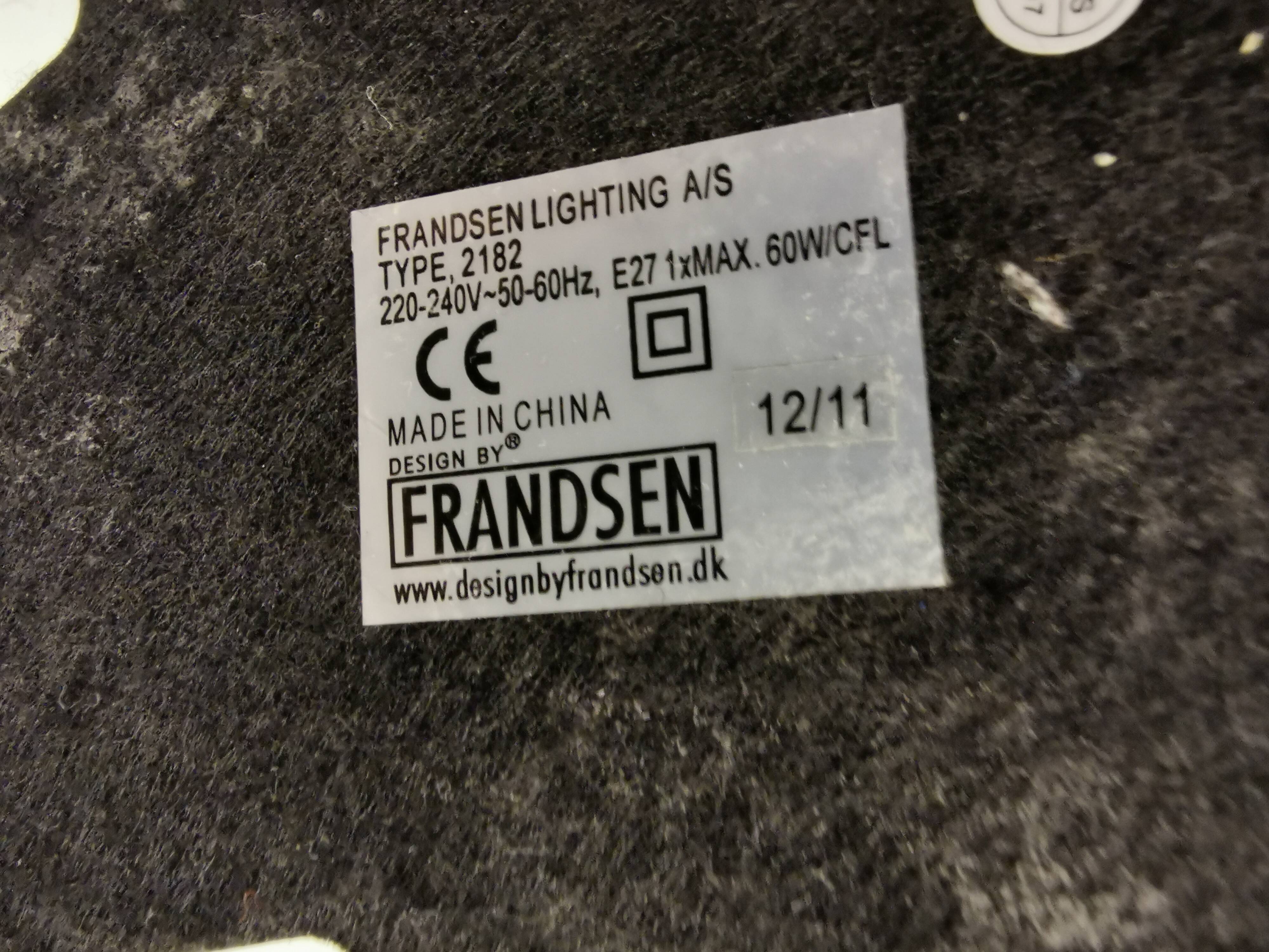 Large table lamp designed by Benny Frandsen for Frandsen Lightning in the mid-1980s.