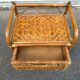 Vintage 1970s rattan and wicker chest of drawers with 4 drawers.