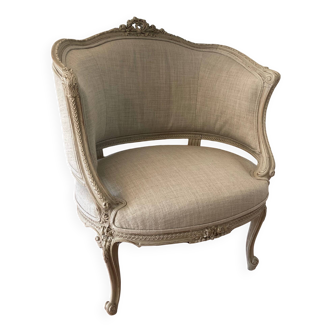 Fauteuil corbeille style LouisXV fi 19è-début 20è