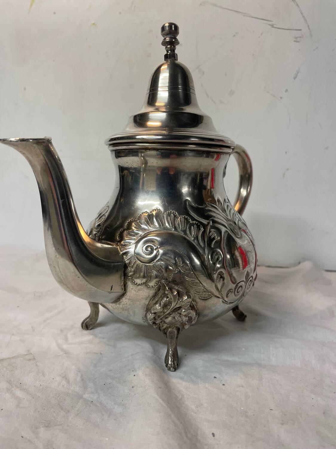 Silver-plated teapot