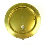 Mid Century Glashütte Limburg Ceiling Lamp Glass & Brass Germany 1960