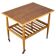Restored Danish teak rolling table with shelf, 1960s