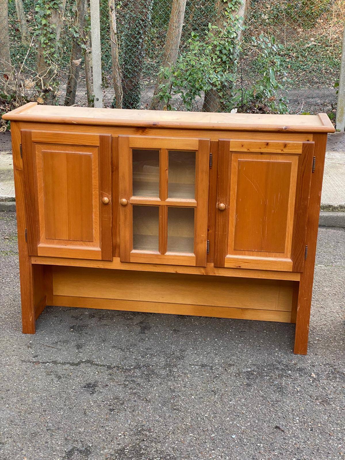 Scandinavian wardrobe in solid pine from the 1980s.